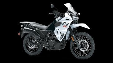 2024 Kawasaki KLR 650 S in a WHITE exterior color. Cross Country Powersports 732-491-2900 crosscountrypowersports.com 
