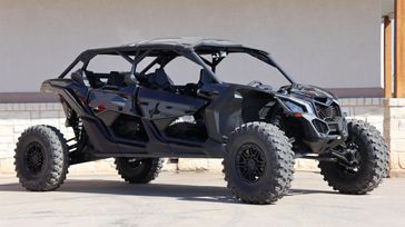 2025 CAN-AM MAVERICK X3 MAX X RS TURBO RR WITH SMARTSHOX TRIPLE BLACK in a TRIPLE BLACK exterior color. Family PowerSports (877) 886-1997 familypowersports.com 