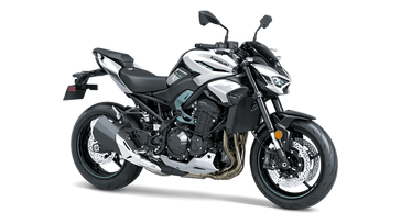 2025 KAWASAKI Z900 ABS GALAXY SILVER AND METALLIC SPARK BLACK AND PHANTOM BLUE