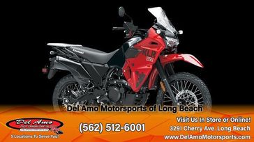 2024 Kawasaki KL650GRFNL-RD1  in a FIRECRACKER RED/METALLIC CARBON GRAY exterior color. Del Amo Motorsports of Long Beach (562) 362-3160 delamomotorsports.com 