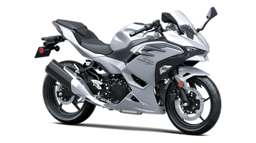 2025 Kawasaki Ninja 500Metallic Matte Whitish SilverMetallic Moondust Gray 