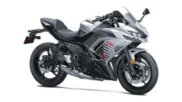 New 2026 Kawasaki NINJA 650 ABS  Metallic Matte Whitish SilverMetallic Flat Spark Black 
