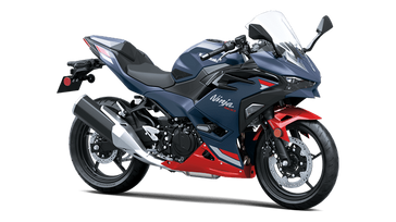 New 2026 Kawasaki Ninja 500 SE ABS Metallic Matte Twilight BlueCandy Persimmon Red 