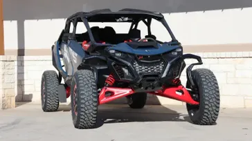 2025 Can-Am MAVERICK R MAX X RS WITH SMARTSHOX 999T DCT DUSTY NAVY AND LEGION RED