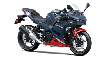 New 2026 Kawasaki Ninja 500 ABS  Metallic Matte Twilight BlueCandy Persimmon Red 