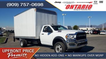 2024 RAM 5500 Chassis Cab Tradesman in a Bright White Clear Coat exterior color and Diesel Gray/Blackinterior. Ontario Auto Center ontarioautocenter.com 
