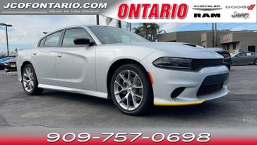 2023 Dodge Charger GT in a Triple Nickel Clear Coat exterior color and Blackinterior. Ontario Auto Center ontarioautocenter.com 