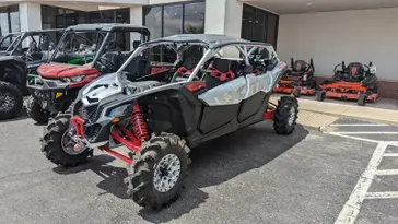 2025 Can-Am MAVERICK MAX XMR 72 TURBO RR HYPER SILVER AND LEGION RED 