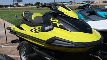 2023 YAMAHA VX CRUISER HO WAUDIO LI  in a LIME YELLOW exterior color. Family PowerSports (877) 886-1997 familypowersports.com 