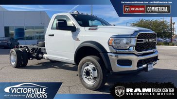 2023 RAM 4500 Tradesman Chassis Regular Cab 4x2 84' Ca in a Bright White Clear Coat exterior color and Diesel Gray/Blackinterior. Victorville Motors Chrysler Jeep Dodge RAM Fiat 760-513-6916 victorvillemotors.com 