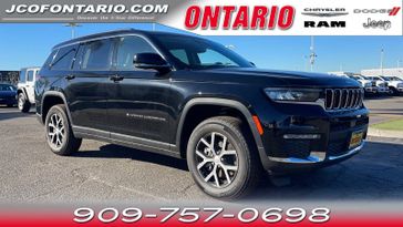 2023 Jeep Grand Cherokee L Limited 4x2 in a Diamond Black Crystal Pearl Coat exterior color and Global Blackinterior. Jeep Chrysler Dodge RAM FIAT of Ontario 909-757-0698 jcofontario.com 