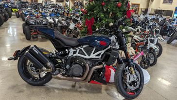 2024 INDIAN MOTORCYCLE FTR 1200 R CARBON BLUE CANDY CARBON  49ST in a BLUE exterior color. Family PowerSports (877) 886-1997 familypowersports.com 