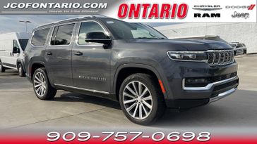 2023 Grand Wagoneer Wagoneer Series II in a Baltic Gray Metallic Clear Coat exterior color and Global Blackinterior. Ontario Auto Center ontarioautocenter.com 