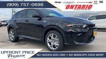 2024 Dodge Hornet R/T Plus in a 8 Ball exterior color and Blackinterior. Ontario Auto Center ontarioautocenter.com 