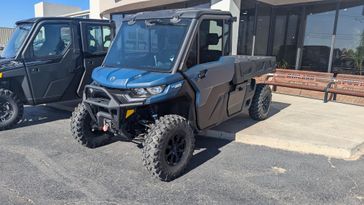 2025 CAN-AM DEFENDER PRO LIMITED CAB HD10 DUSTY NAVY in a DUSTY NAVY exterior color. Family PowerSports (877) 886-1997 familypowersports.com 