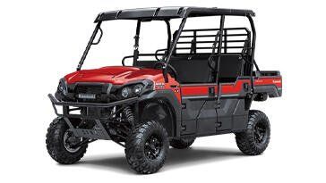 2025 KAWASAKI MULE PROFXT 1000 LE RANCH EDITION in a METALLIC DEEP RED exterior color. Family PowerSports (877) 886-1997 familypowersports.com 