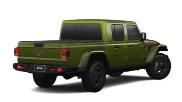 2023 Jeep Gladiator Rubicon 4x4 in a Sarge Green Clear Coat exterior color. Kamaaina Motors 1-808-746-7956 kamaainamotors.com 