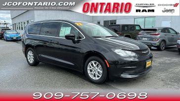 2022 Chrysler Voyager LX in a Brilliant Black Crystal Pearl Coat exterior color and Blackinterior. Jeep Chrysler Dodge RAM FIAT of Ontario 909-757-0698 jcofontario.com 