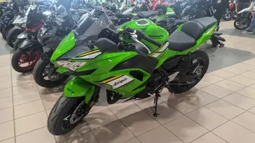 2025 Kawasaki NINJA 650 KRT EDITION ABS LIME GREEN AND EBONY AND PEARL BLIZZARD WHITE