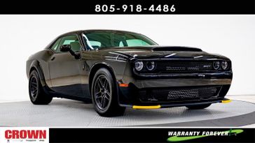 2023 Dodge Challenger SRT Demon 170 in a Pitch Black Clear Coat exterior color and Blackinterior. Ventura Auto Center 866-978-2178 venturaautocenter.com 