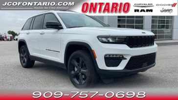 2024 Jeep Grand Cherokee Limited 4x2 in a Bright White Clear Coat exterior color and Global Blackinterior. Jeep Chrysler Dodge RAM FIAT of Ontario 909-757-0698 jcofontario.com 