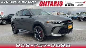 2024 Dodge Hornet GT Plus in a Gray Cray exterior color and Blackinterior. Ontario Auto Center ontarioautocenter.com 