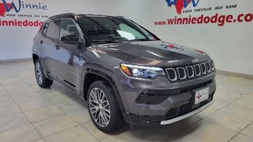 2024 Jeep Compass Limited in a Gray exterior color and Blackinterior. 