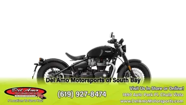 2024 Triumph BONNEVILLE BOBBER  in a JET BLACK/ASH GRAY exterior color. Del Amo Motorsports of South Bay (619) 547-1937 delamomotorsports.com 