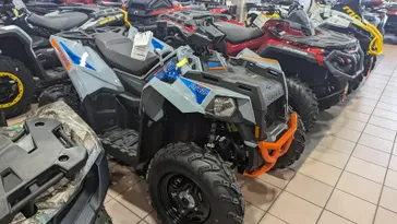 2024 POLARIS SCRAMBLER 850 STORM GRAY AND RADAR BLUE