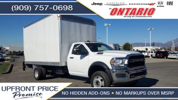 2024 RAM 5500 Chassis Cab Tradesman in a Bright White Clear Coat exterior color and Diesel Gray/Blackinterior. Ontario Auto Center ontarioautocenter.com 