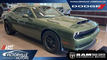 2023 Dodge Challenger Srt Demon in a F8 Green exterior color and Elx9interior. Victorville Motors Chrysler Jeep Dodge RAM Fiat 760-513-6916 victorvillemotors.com 