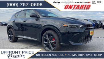 2024 Dodge Hornet R/T Plus in a 8 Ball exterior color and Blackinterior. Ontario Auto Center ontarioautocenter.com 