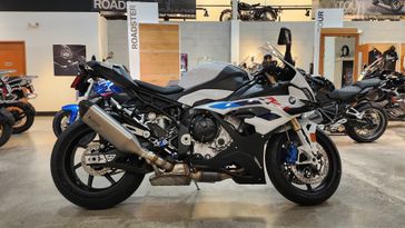 2024 BMW S 1000 RR in a LIGHT WHITE/M MOTORSPORT exterior color. SoSo Cycles 877-344-5251 sosocycles.com 