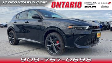 2024 Dodge Hornet R/T Plus in a 8 Ball exterior color and Blackinterior. Ontario Auto Center ontarioautocenter.com 