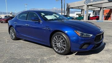 2023 Maserati Ghibli Modena in a Blue exterior color and Blu Emozioneinterior. Ontario Auto Center ontarioautocenter.com 