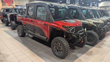 2024 POLARIS RANGER CREW XD 1500 NORTHSTAR EDITION ULTIMATE SUNSET RED in a SUNSET RED exterior color. Family PowerSports (877) 886-1997 familypowersports.com 