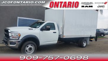 2024 RAM 5500 Chassis Cab Tradesman in a Bright White Clear Coat exterior color and Diesel Gray/Blackinterior. Ontario Auto Center ontarioautocenter.com 