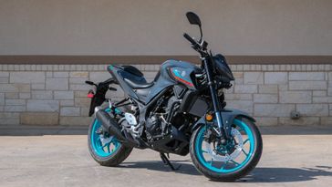 2023 YAMAHA MT03 in a CYAN exterior color. Family PowerSports (877) 886-1997 familypowersports.com 
