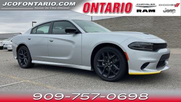 2023 Dodge Charger Gt Rwd in a Triple Nickel exterior color and Blackinterior. Jeep Chrysler Dodge RAM FIAT of Ontario 909-757-0698 jcofontario.com 