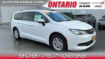 2022 Chrysler Voyager LX in a Bright White Clear Coat exterior color and Blackinterior. Ontario Auto Center ontarioautocenter.com 