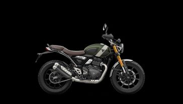 2024 Triumph Scrambler 400 X Base  Matt Khaki Green  Fusion White