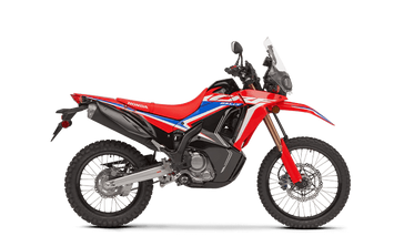 2023 Honda CRF 300L Rally in a Red exterior color. Greater Boston Motorsports 781-583-1799 pixelmotiondemo.com 