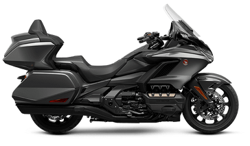 2024 Honda GOLDWING TOUR in a GRAY METALLIC / BLACK exterior color. Cross Country Powersports 732-491-2900 crosscountrypowersports.com 