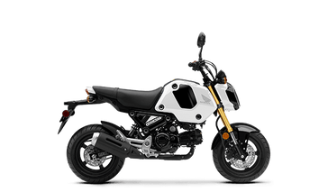 2024 Honda Grom in a Pearl White exterior color. Greater Boston Motorsports 781-583-1799 pixelmotiondemo.com 