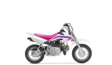 2023 Honda CRF 50F in a White exterior color. Greater Boston Motorsports 781-583-1799 pixelmotiondemo.com 