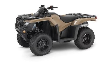 2024 Honda RANCHER 4X4 AT EPS  in a SANDSTONE BEIGE exterior color. Cross Country Powersports 732-491-2900 crosscountrypowersports.com 