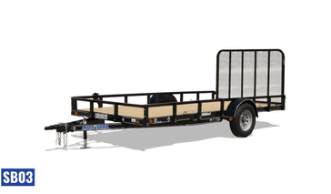 USED 2025 LOAD TRAIL 77 X 16 UTILITY TRAILER 