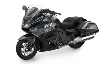 2023 BMW K 1600 B in a Option 719 Meteoric Dust 2 Metallic exterior color. San Jose BMW Motorcycles 555-555-5555 sjbmw.com 