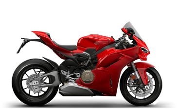 Used 2025 Ducati PANIGALE V4  in a Red exterior color. Eurotek Oklahoma City 405.948.4000 eurotek-okc.com 