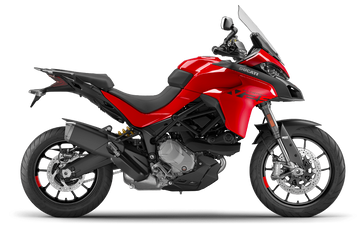 2023 Ducati Multistrada in a Red exterior color. Gateway BMW Ducati Motorcycles 314-427-9090 gatewaybmw.com 
